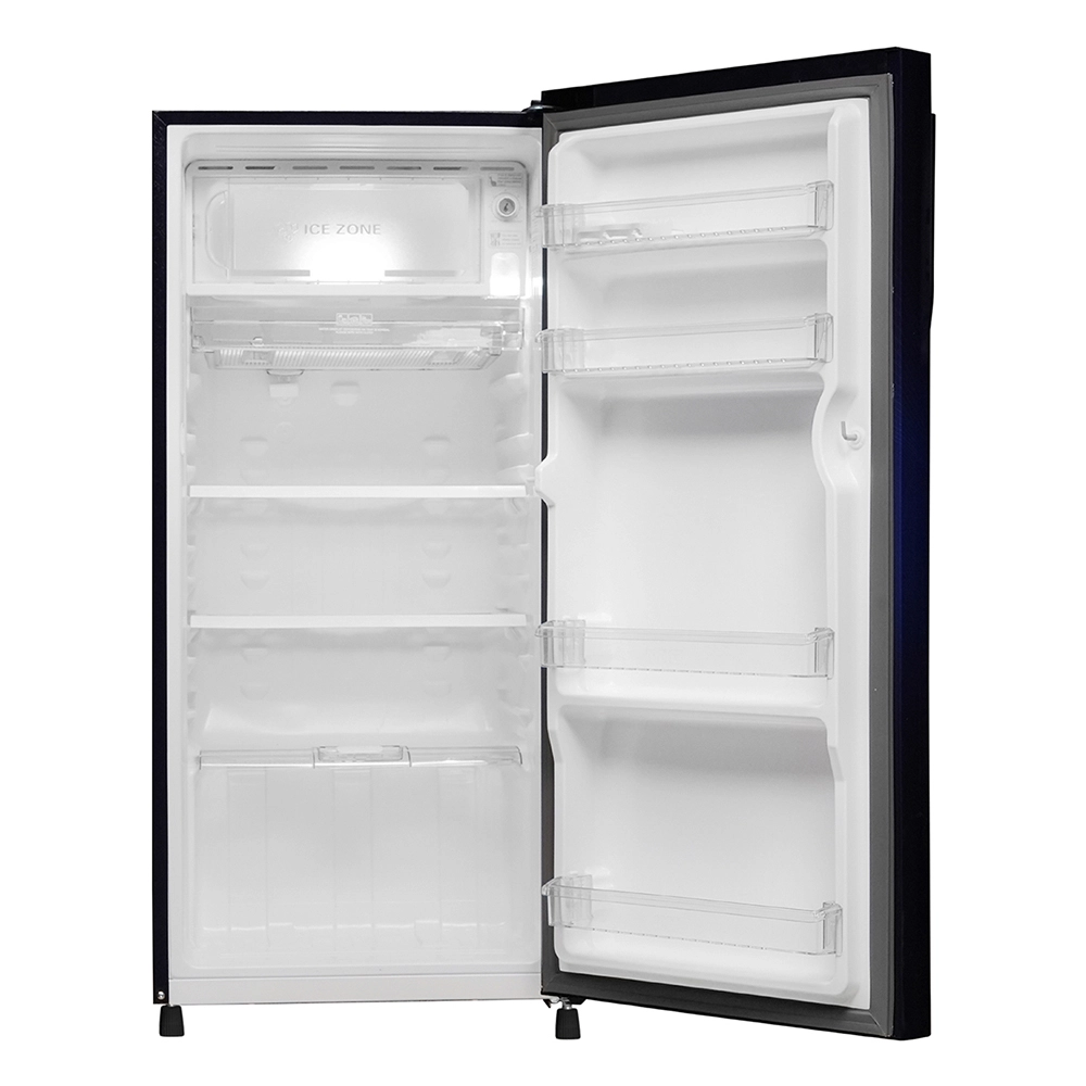 Haier 190L 2 Star Direct Cool Single Door Refrigerator with Toughened Glass Shelf in premium glossy Marine noisettes finish HRD-2102CMN-P